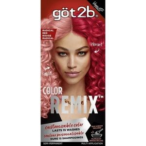 got2b Color Remix Semi-Permanent Hair Dye - Pastel Pink & Vibrant Red